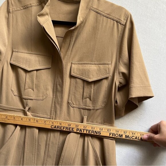 A.L.C Emma Safari Belted Midi Dress Sz 8 - Picture 11 of 13